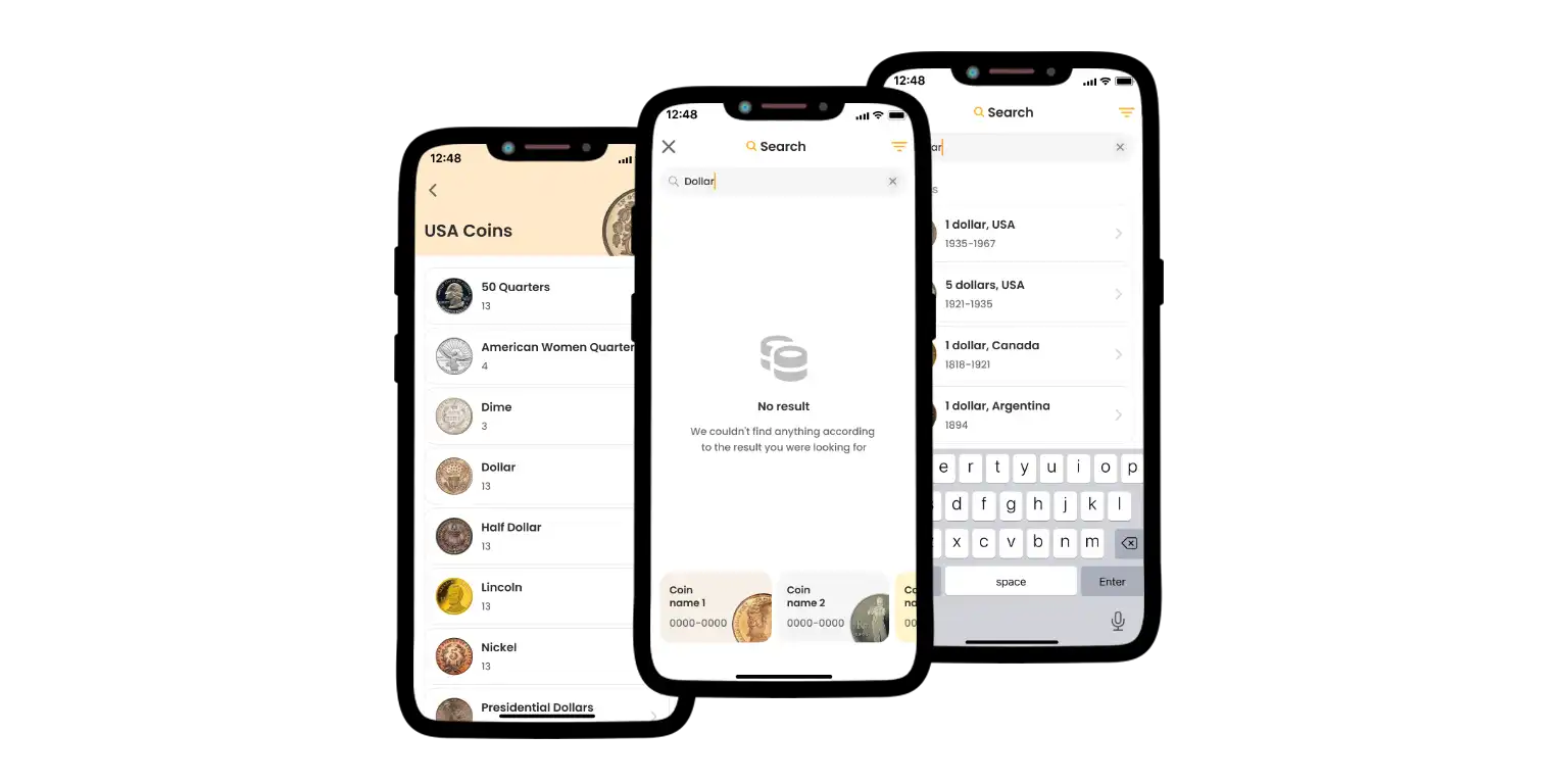 Coin ID Scanner interface.
